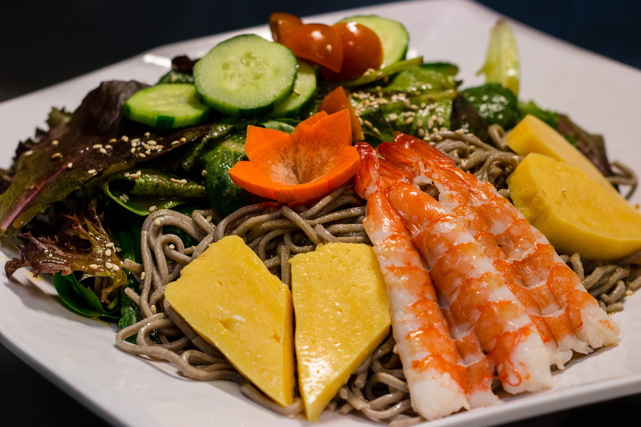 noodle salad with shrimp - Sweetfish Sushi Playa Vista